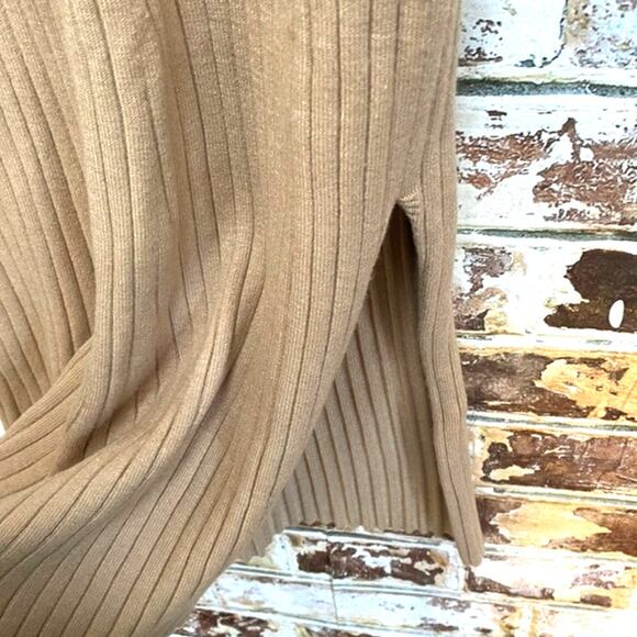 NWT Wayf x BFF Hollie Nordstrom Ribbed Open Back Long Sleeve Sweater Midi Dress - Picture 11 of 16